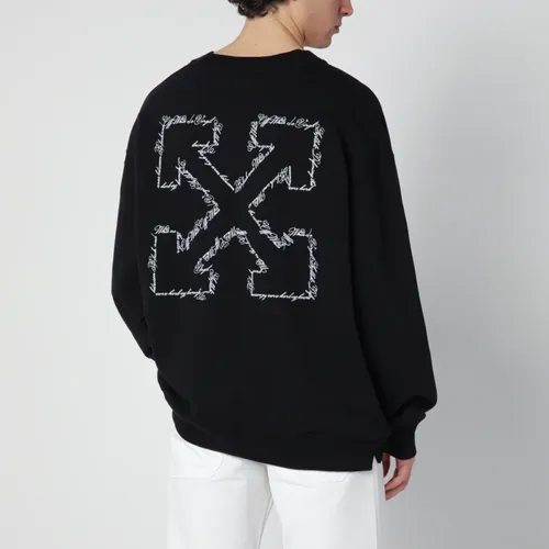 Script Arrow Skate Crewneck - Off White - Modalova
