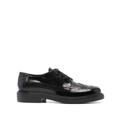 Laced Rubber Sneakers in Black - Tod's - Modalova