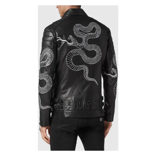 Leather Biker Snake - Philipp Plein - Modalova