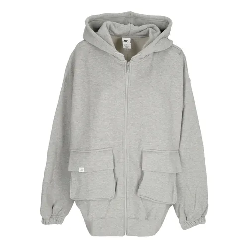 Dance Oversized Zip Hoodie Heather Gray - Nike - Modalova