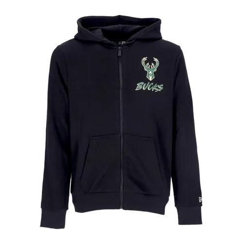 Milwaukee Bucks Script Hoodie Black - New Era - Modalova
