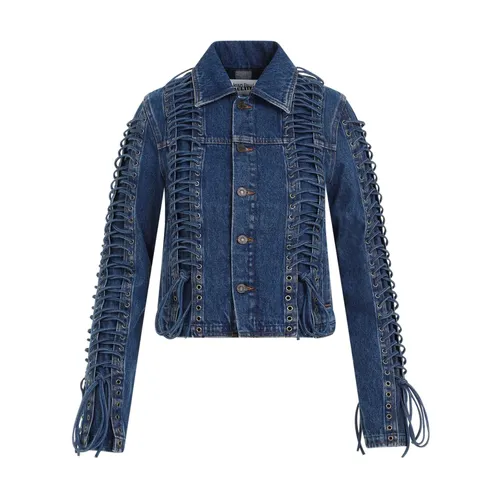 Corset Denim Jacket - Jean Paul Gaultier - Modalova