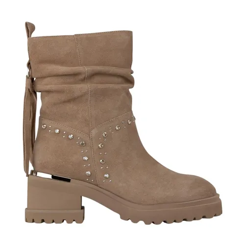 Wide heel ankle boot studs - Alma EN Pena - Modalova