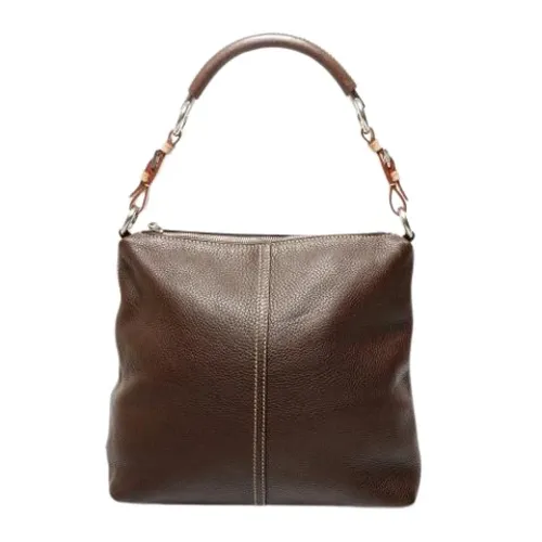 Pre-owned Leather Shoulder Bag - Prada Vintage - Modalova