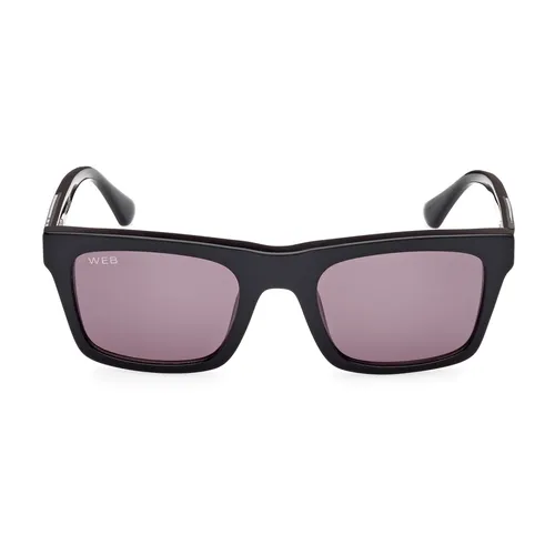 Men's Sunglasses Rectangular Black Glossy - WEB Eyewear - Modalova