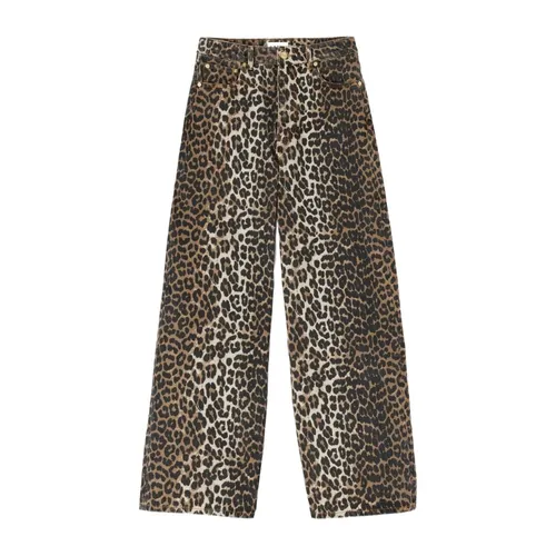 Wool Blend Tailored Trousers - Ganni - Modalova