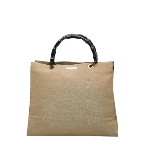 Pre-owned Canvas Tote Bag - Gucci Vintage - Modalova