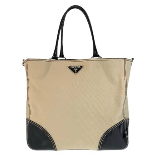Pre-owned Canvas Tote Bag - Prada Vintage - Modalova