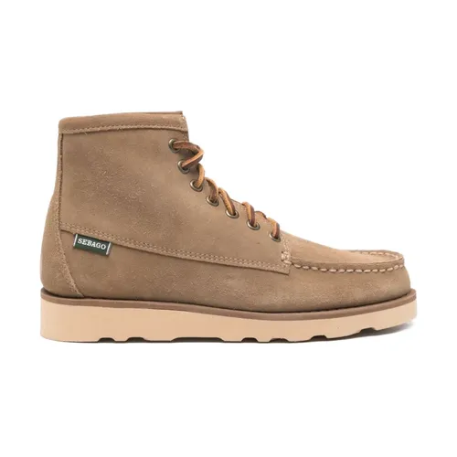 Striged Leather Ankle Boot - Sebago - Modalova