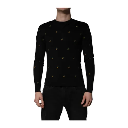 Maglione Girocollo in Seta - Dolce & Gabbana - Modalova