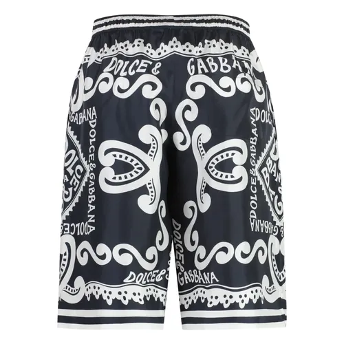 Silk Twill Bermuda Shorts - Dolce & Gabbana - Modalova