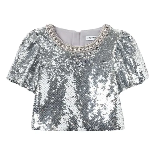 Sequin Top - Self Portrait - Modalova