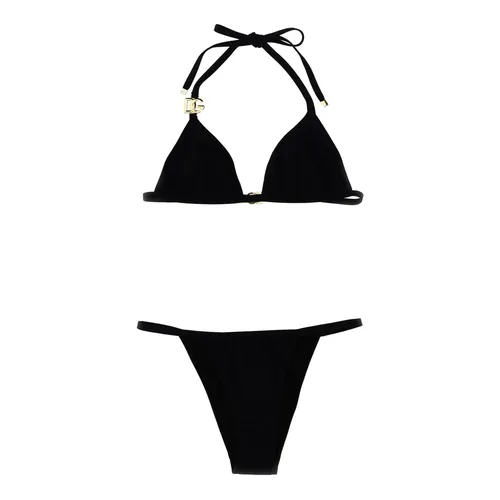 Triangle Bikini with DG Logo - Dolce & Gabbana - Modalova