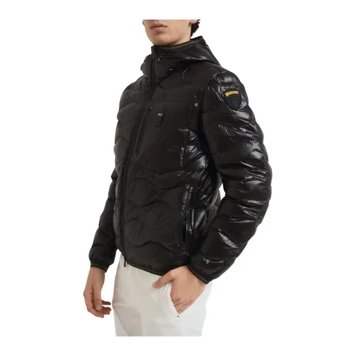 Wave Puffer Jacket - Blauer - Modalova