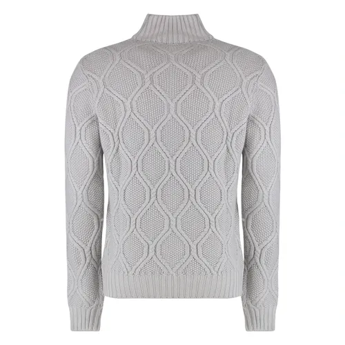Ribbed Wool Turtleneck Sweater - Moorer - Modalova