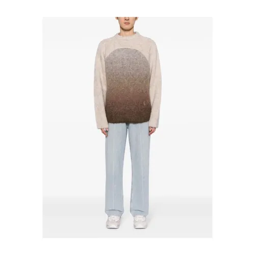 Gradient crew-neck jumper with mohair - ERL - Modalova