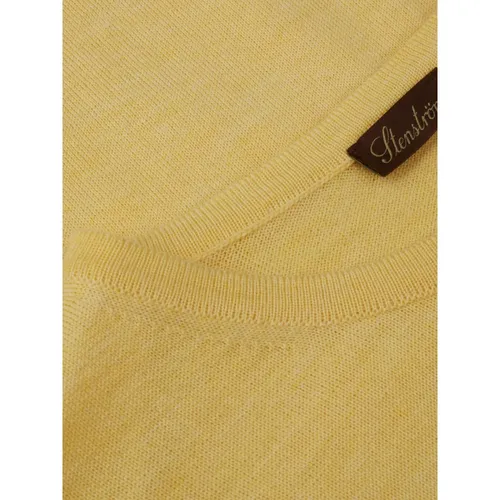 Yellow Crew Neck Sweater - Stenströms - Modalova