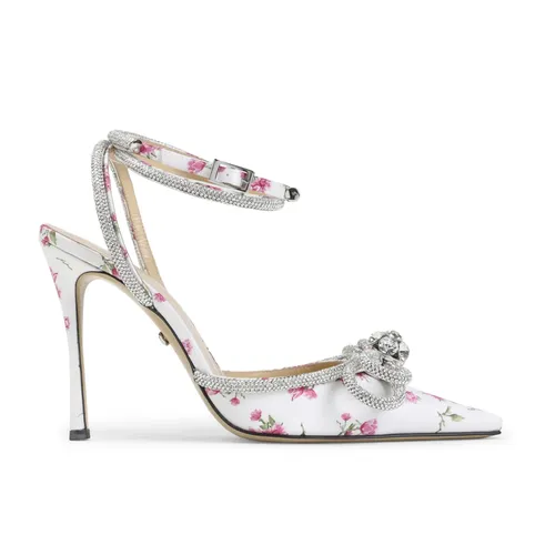 Double Bow Satin High Heels - Mach & Mach - Modalova