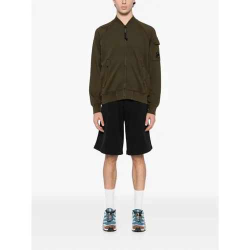 Fleece Bomber Jacket - C.p. Company - Modalova