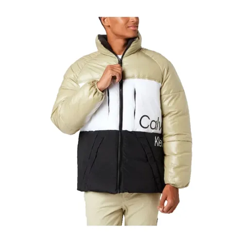 Colorblock Puffer Jacket - Calvin Klein - Modalova