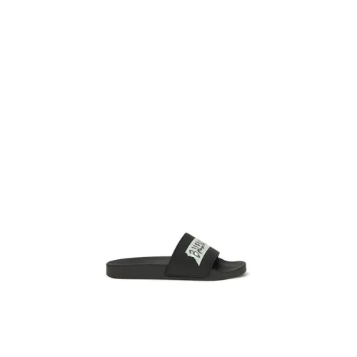 Rubber Strappy Slide Sandals - Balenciaga - Modalova