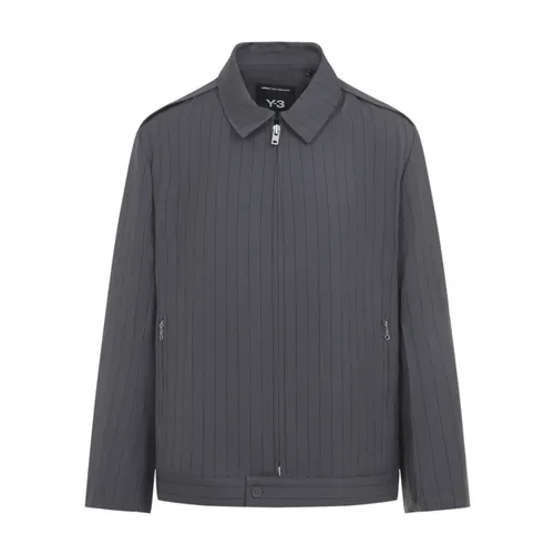 Pinstripe Refined Wool UT Blouson - Y-3 - Modalova