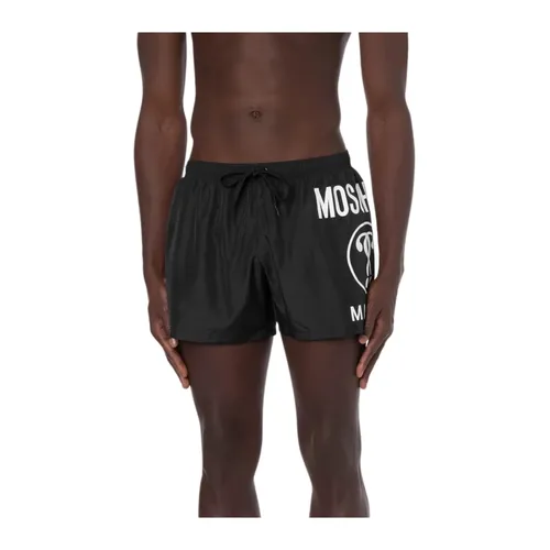 Double Logo Swim Boxer - Moschino - Modalova