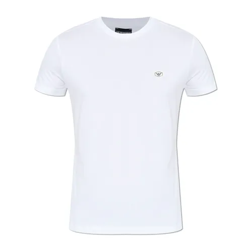 T-shirt with logo patch - Emporio Armani - Modalova