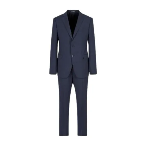 Single-Breasted Wool Suit - Emporio Armani - Modalova