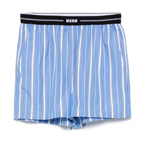 Striped Shorts - Msgm - Modalova
