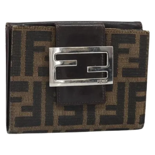 Pre-owned Vintage Canvas Wallet - Fendi Vintage - Modalova