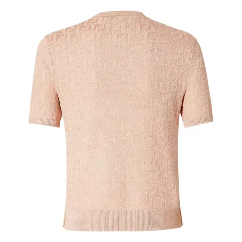 Iconic Micro FF Motif Sweater Pink - Fendi - Modalova