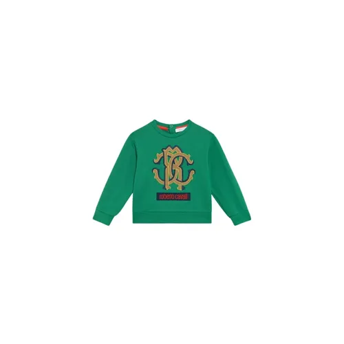 Emerald Embrace Sweatshirt - Roberto Cavalli - Modalova