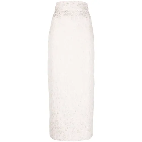 Satin Midi Skirt - Philosophy di Lorenzo Serafini - Modalova