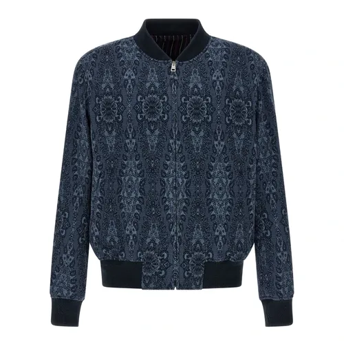 Jacquard Bomber Jacket - Etro - Modalova