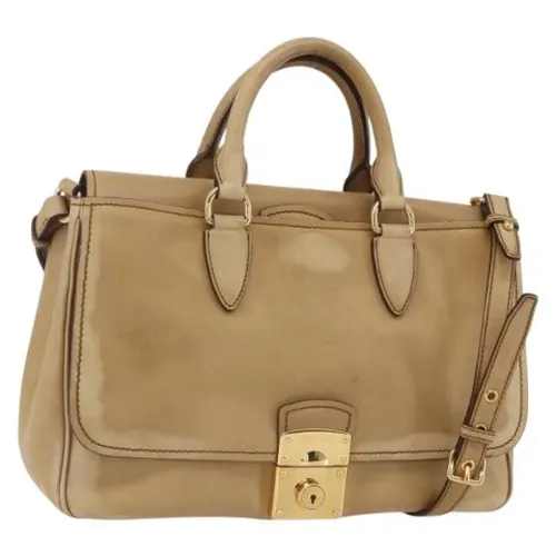 Pre-owned Leather Handbag - Miu Miu Pre-owned - Modalova