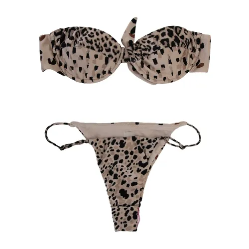 Animal Print Bikini Set - Me-Fui - Modalova