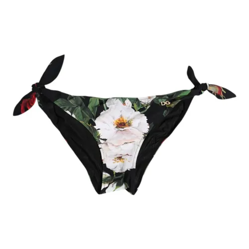 Side Tie Floral Bikini Bottom - Dolce & Gabbana - Modalova