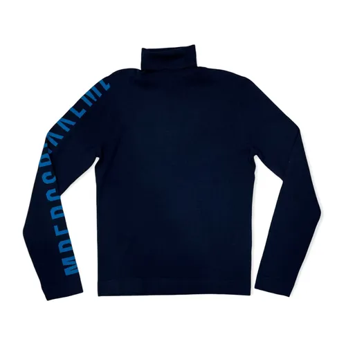 Navy Regular Pull Sweater - Bikkembergs - Modalova