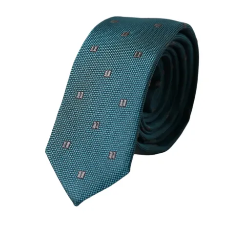 Green Patterned Silk Tie for Men - Dolce & Gabbana - Modalova