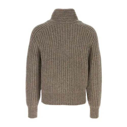 Shawl Collar Wool Sweater - Burberry - Modalova