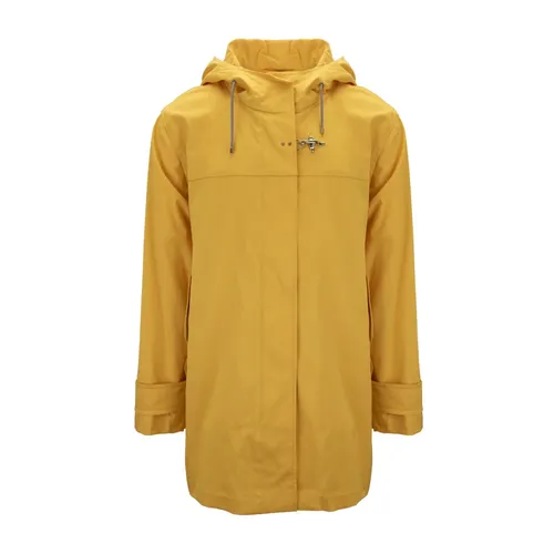 Women's Coat with Automatic Button, Zipper - Fay - Modalova
