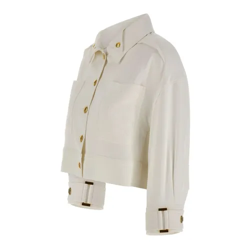 Elisabetta Franchi Jackets White - Elisabetta Franchi - Modalova