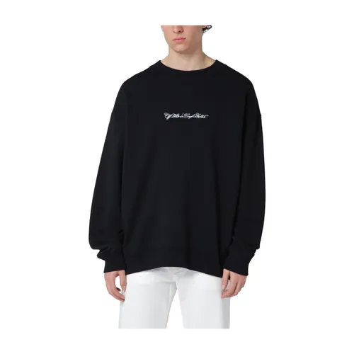 Script Arrow Skate Crewneck - Off White - Modalova