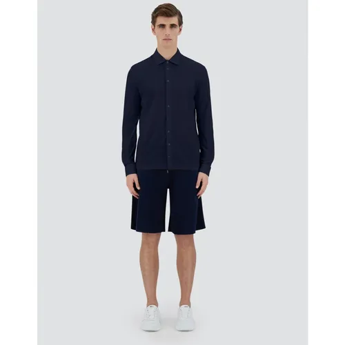 Jersey Crepe Polo Shirt - Herno - Modalova