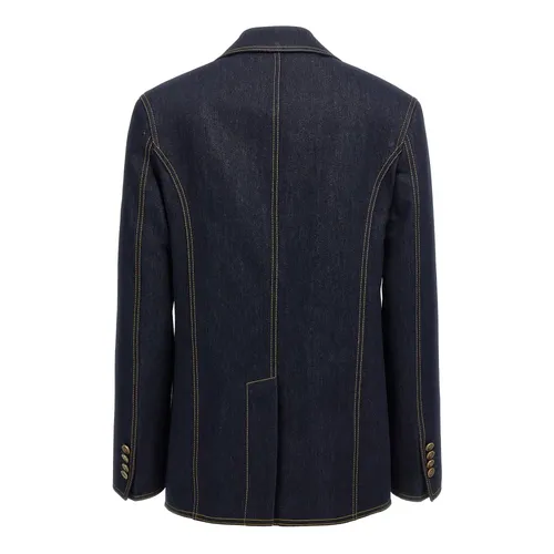 Single-breasted Denim Blazer - Etro - Modalova