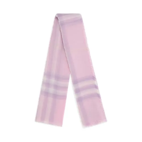 Wool Check Wide Scarf - Burberry - Modalova