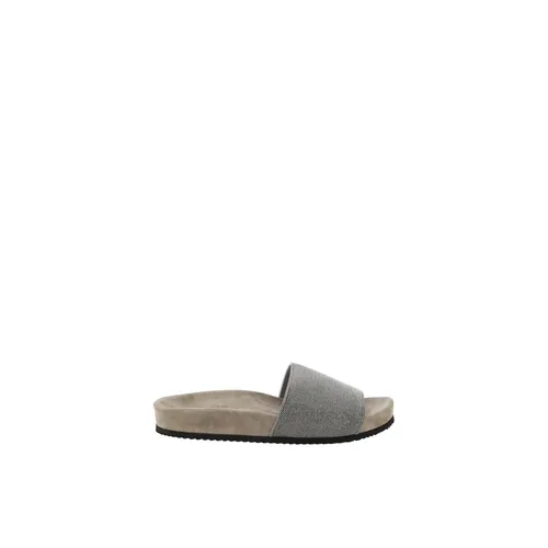 Shoes > Flip Flops & Sliders > Sliders - - Brunello Cucinelli - Modalova