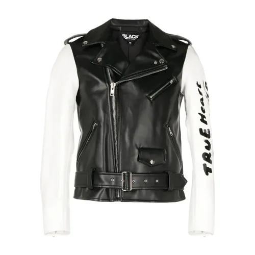 Slogan Biker Jacket - Comme des Garçons - Modalova