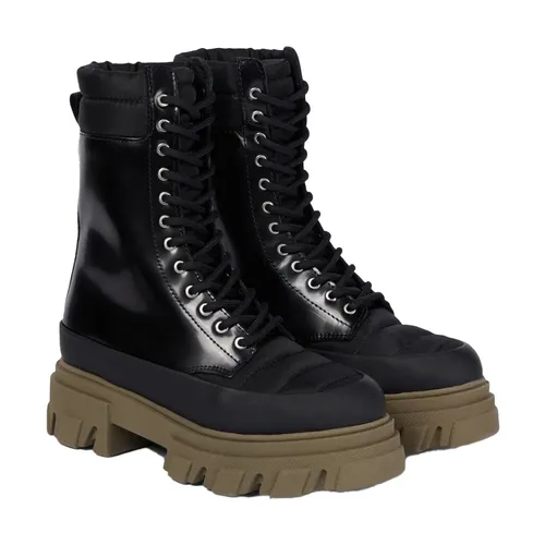 Platform Lace-up Boots - Ganni - Modalova